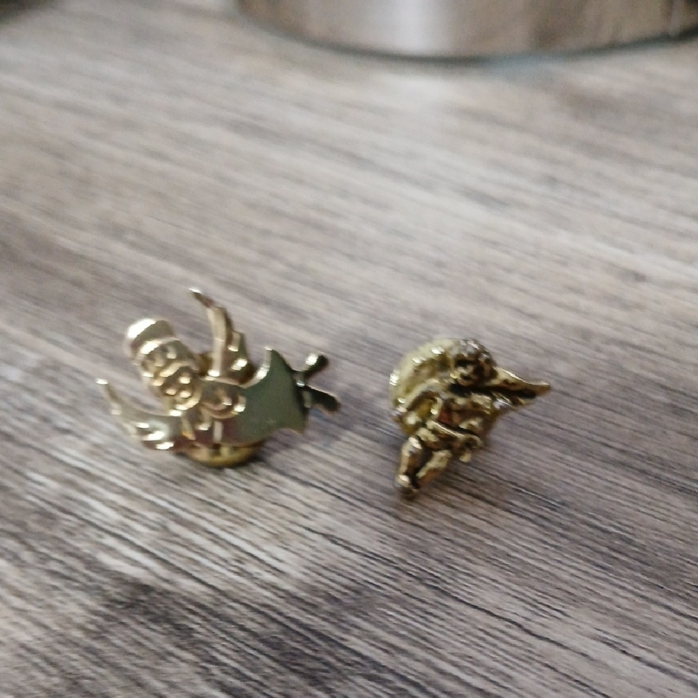 Gold Angel and Cherub Pins